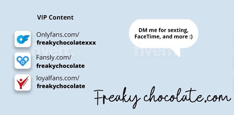 freakychocolatefree onlyfans leaked picture 1